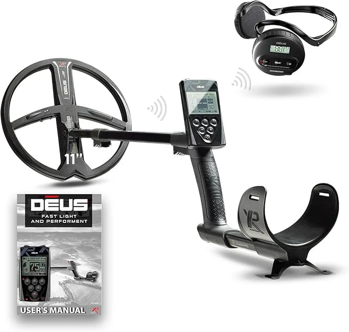 XP DEUS Wireless RC Metal Detector With 11" Searchcoil and WS4 Headphones - Treasure Coast Metal Detectors
