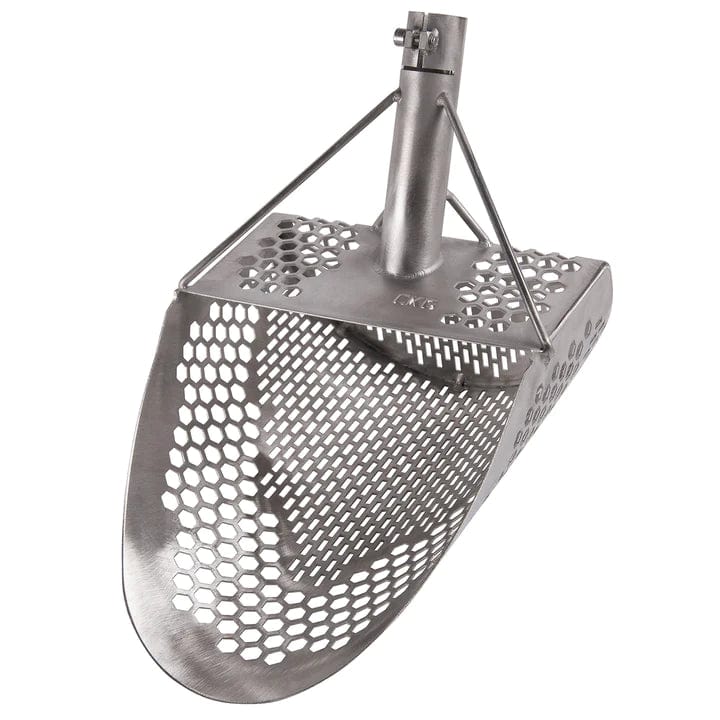 CKG Stainless Steel PRO Sandscoop W/Carbon Fiber Handle - Treasure Coast Metal Detectors