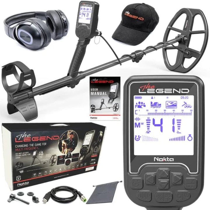 THE LEGEND WITH WIRELESS HEADPHONES W/LG30 COIL 12"x9" - Treasure Coast Metal Detectors