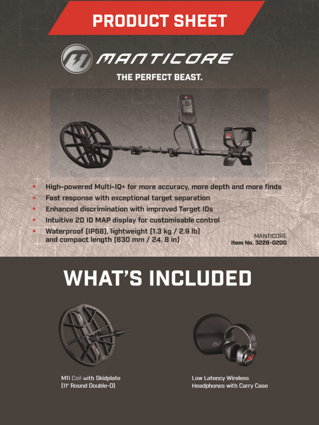 New Minelab Manticore High Power Metal Detector - Treasure Coast Metal Detectors
