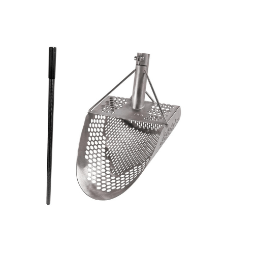 CKG Stainless Steel PRO Sandscoop W/Carbon Fiber Handle - Treasure Coast Metal Detectors