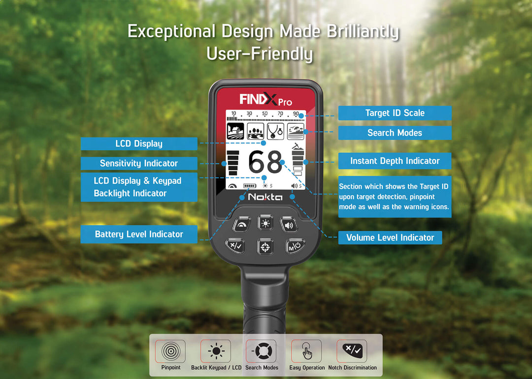 Notka Makro Findx Pro Metal Detector - Treasure Coast Metal Detectors
