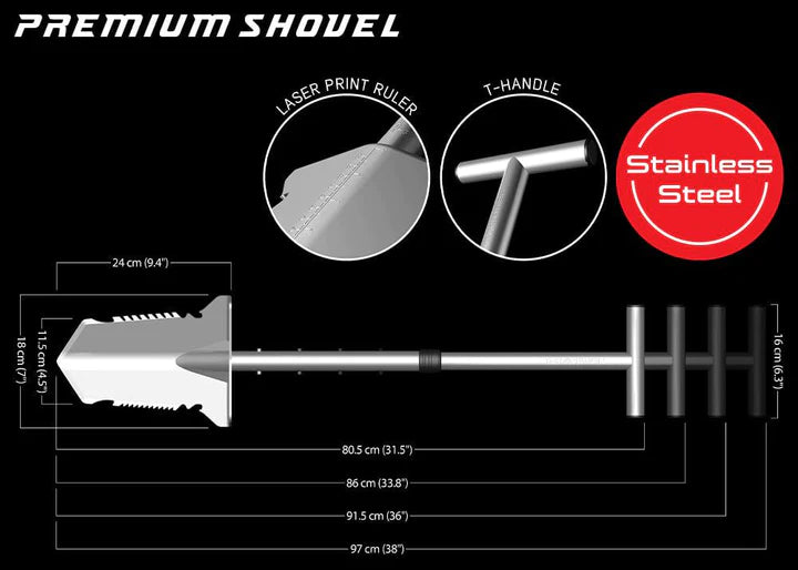 Nokta Makro Premium Shovel - Treasure Coast Metal Detectors