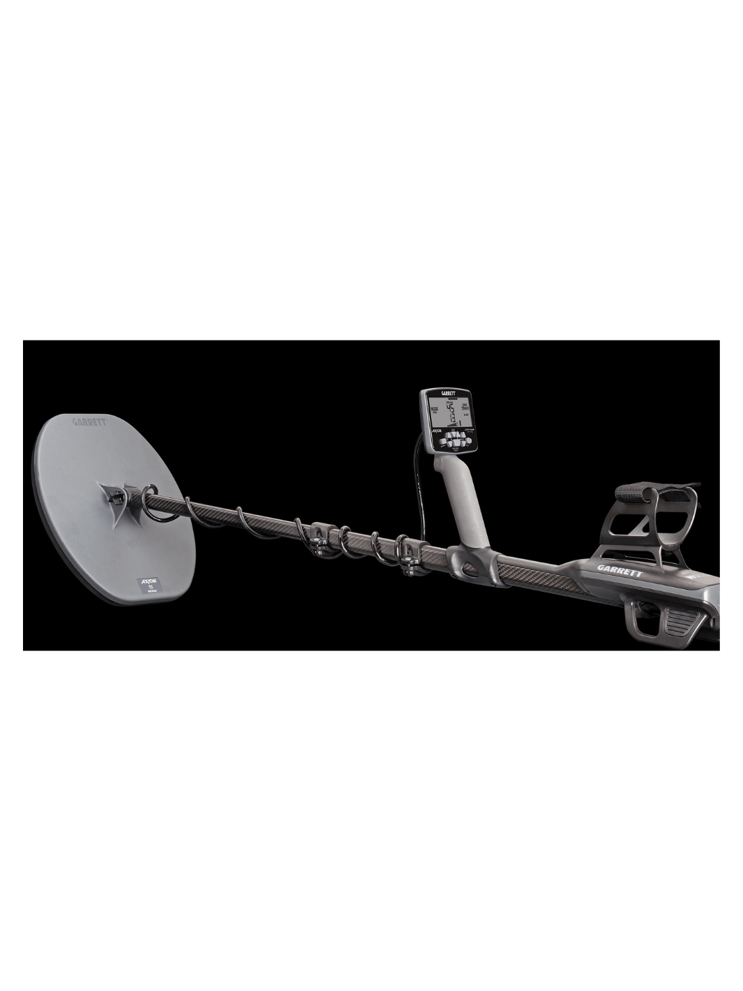 Garrett Axiom Metal Detector with 13″x11″ DD Coil, 11″x7″ Mono Coil and MS-3 Headphones - Treasure Coast Metal Detectors