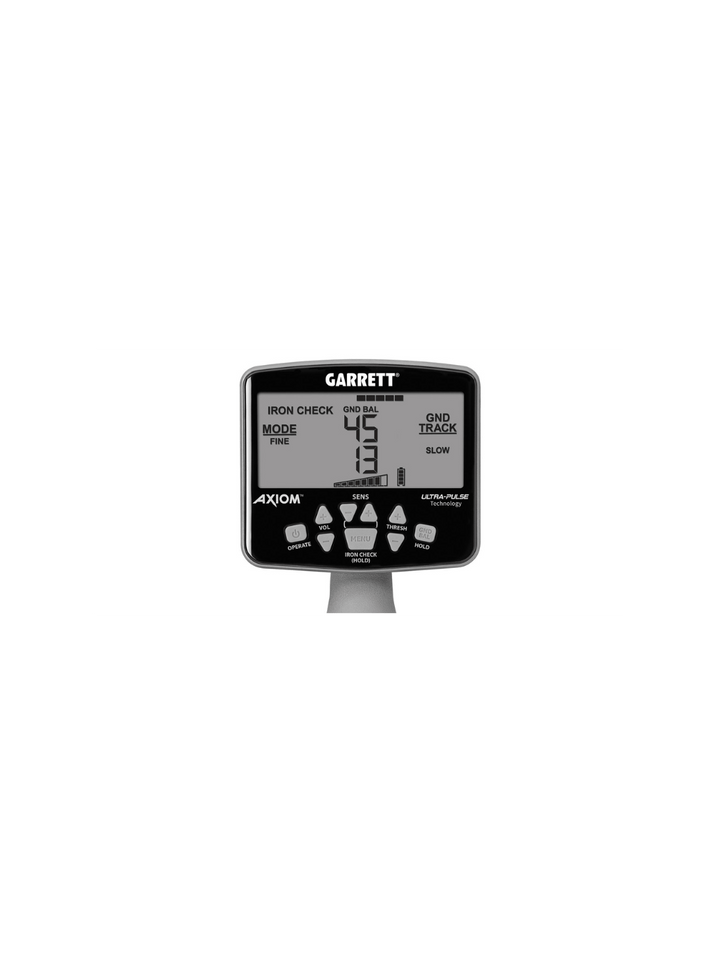 Garrett Axiom Metal Detector with 13″x11″ DD Coil, 11″x7″ Mono Coil and MS-3 Headphones - Treasure Coast Metal Detectors