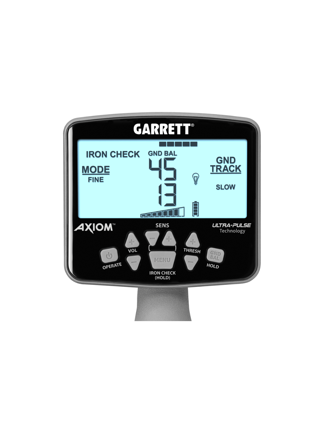 Garrett Axiom Metal Detector with 13″x11″ DD Coil, 11″x7″ Mono Coil and MS-3 Headphones - Treasure Coast Metal Detectors