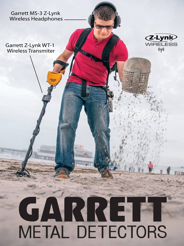 Garrett Z-Lynk MS-3 Wireless Headphone Kit with Z-Lynk Pro-Pointer AT - Treasure Coast Metal Detectors