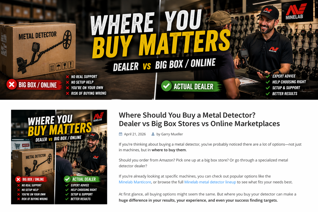 Where Should You Buy a Metal Detector? Dealer vs Amazon vs Big Box Stores