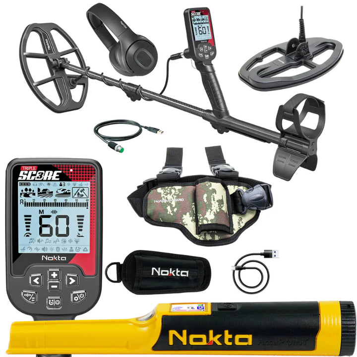 Detector de metales Nokta Makro Triple Score Pro Pack