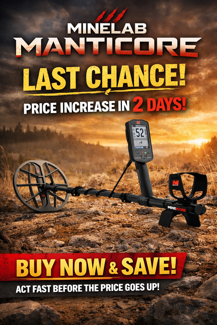 Minelab Manticore Multi-IQ+ Waterproof Metal Detector (3228-0200) | Treasure Coast Metal Detectors