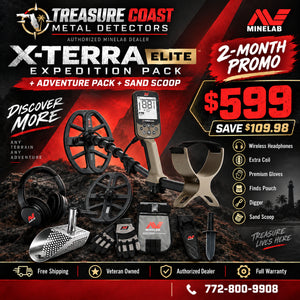 Minelab X-TERRA ELITE Expedition Pack with FREE Adventure Pack & Sand Scoop