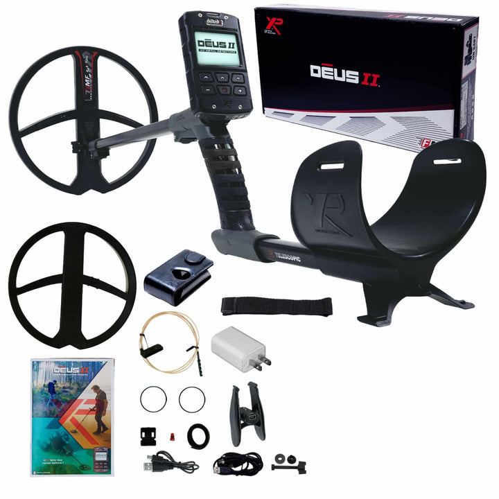 XP DEUS II RC METAL DETECTOR 11 INCH NO HEADPHONES - Treasure Coast Metal Detectors