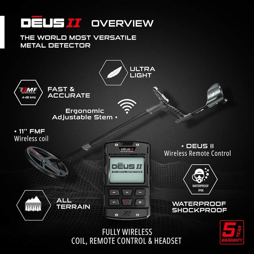 XP Deus II W/13X11 Coil And Remote - Treasure Coast Metal Detectors