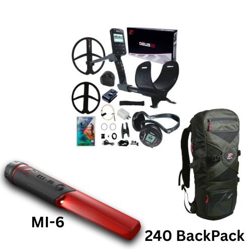 XP DEUS II  Multi Frequency Metal Detector 11" Coil Bundle - Treasure Coast Metal Detectors