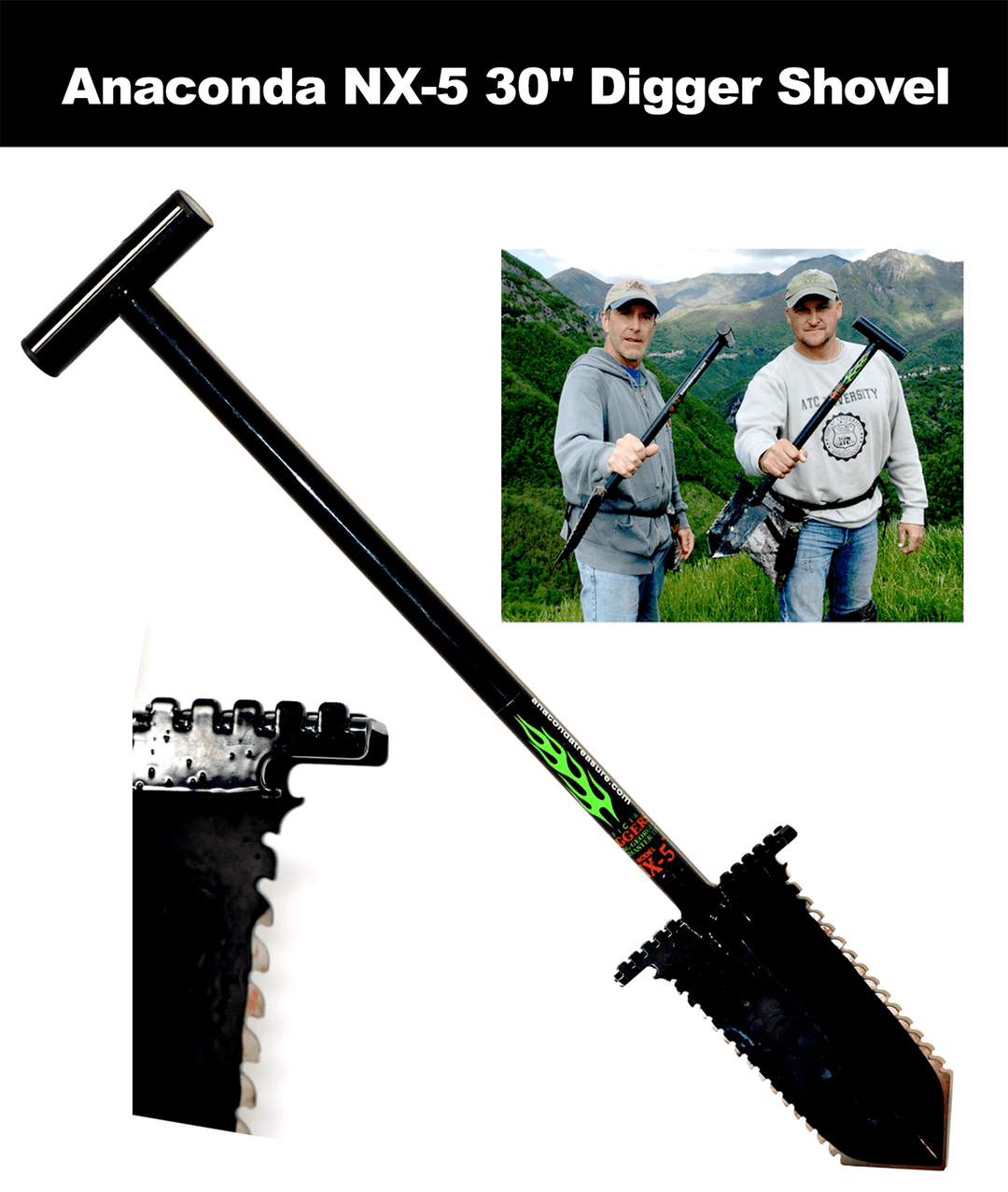 Anaconda NX5 30" inch Digger Shovel - Treasure Coast Metal Detectors