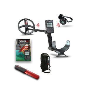 XP DEUS II Waterproof Multi Frequency Metal Detector + Remote + 9