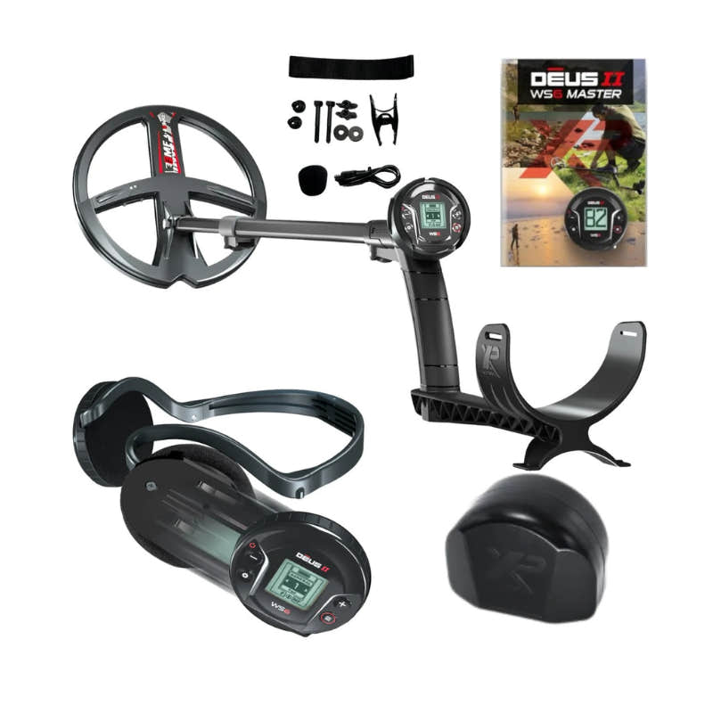 XP Deus II Metal Detector 11" FMF Coil WS6-ST Wireless Headphones No Remote | DEUS2-28FMFWS6STE