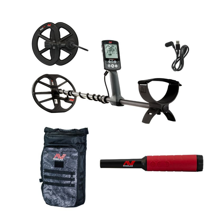 Minelab Equinox 900 Metal Detector - Pro-find Pinpointer + Backpack