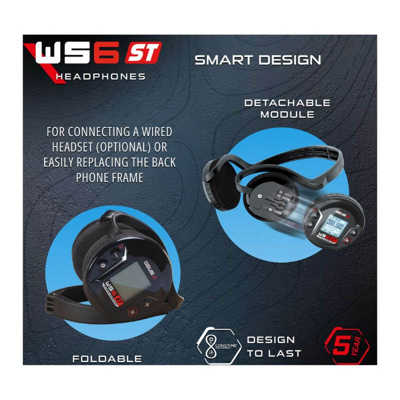 XP WS6-ST Wireless Stereo Headphones for Deus II