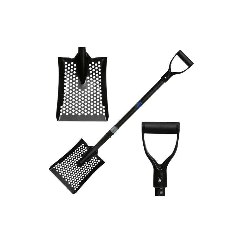 CKG Carbon Sand Sifter Shovel – Lightweight & Durable Beach Sand Scoop - Treasure Coast Metal Detectors