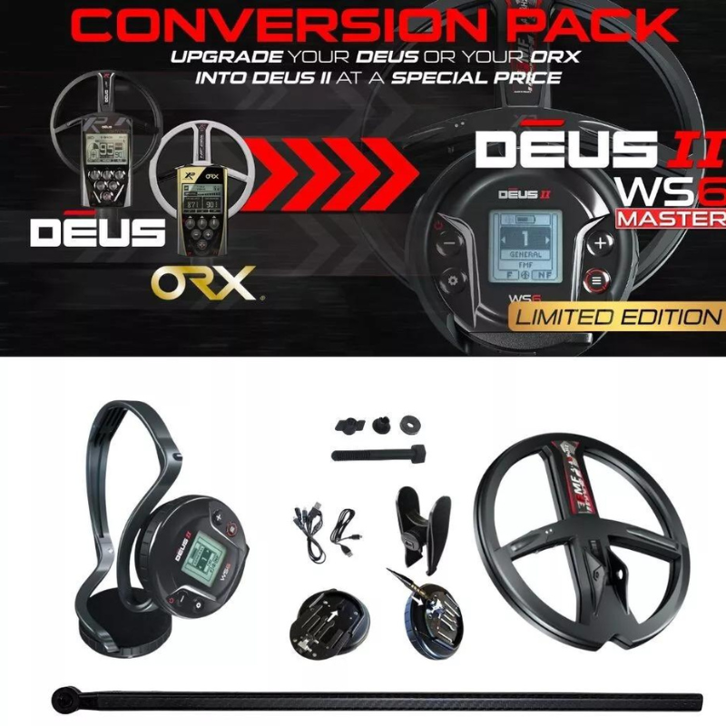 XP DEUS II WS6 Master Conversion Pack - Turn ORX/DEUS into DEUS 2 11 Inch Coil - Treasure Coast Metal Detectors