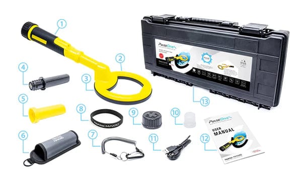 NOKTA MAKRO 2-IN-1 PINPOINTER SET FOR SCUBA OR SNORKELING (YELLOW) - Treasure Coast Metal Detectors