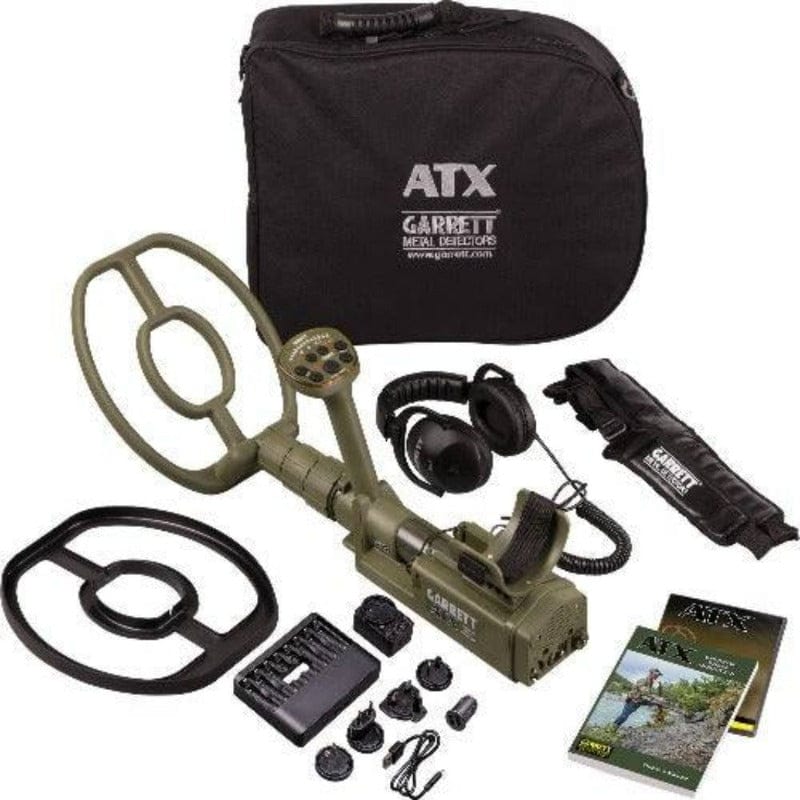 Garrett ATX DEEPSEEKER Package with 20" (50 cm) Deepseeker and 10"x12" DD open searchcoil (shown) - Treasure Coast Metal Detectors