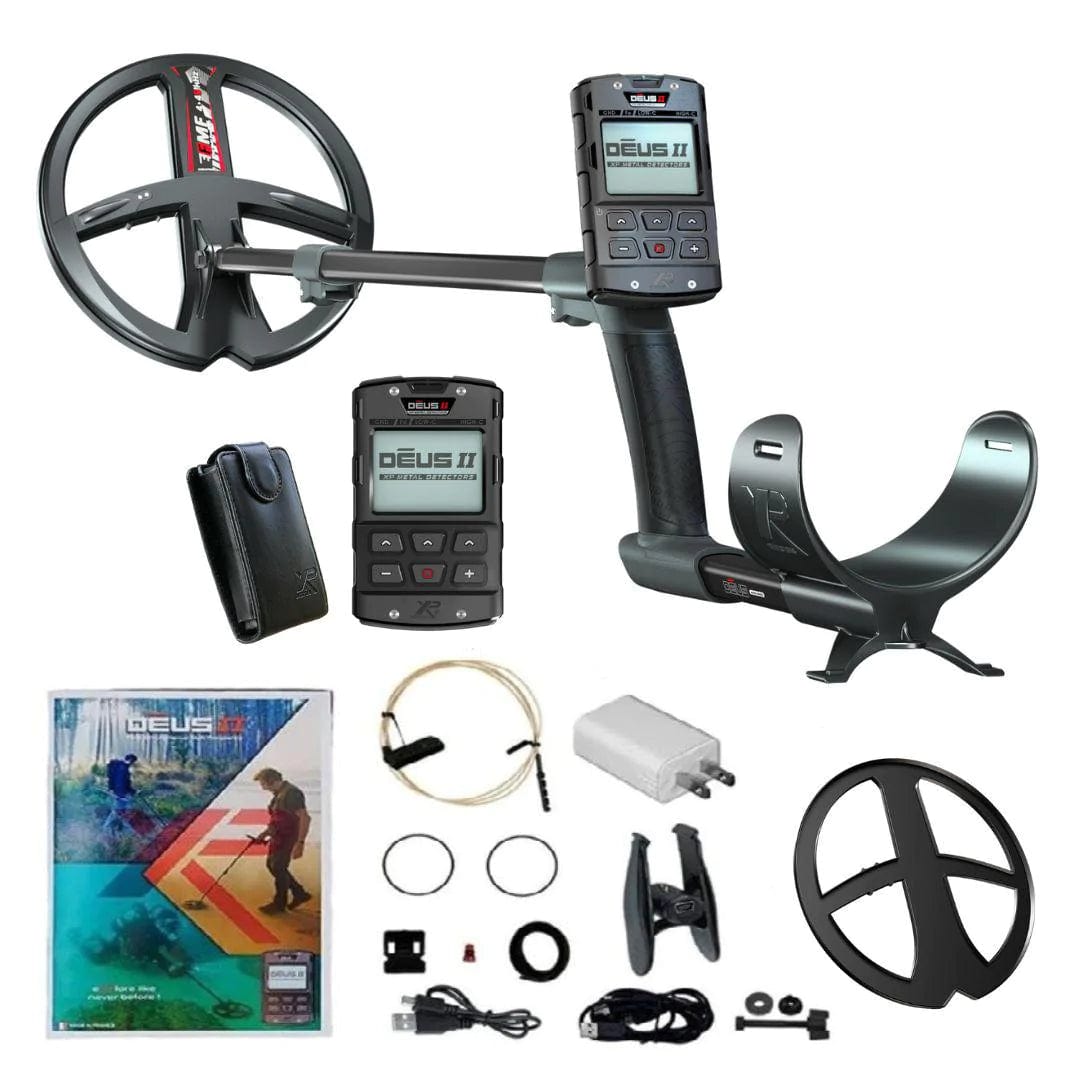 XP DEUS II RC METAL DETECTOR 9 INCH NO HEADPHONES - Treasure Coast Metal Detectors